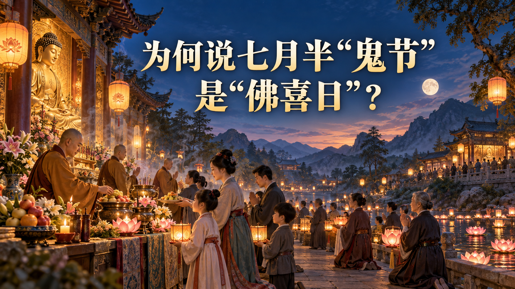 为何说七月半“鬼节”是“佛喜日”？-图片1