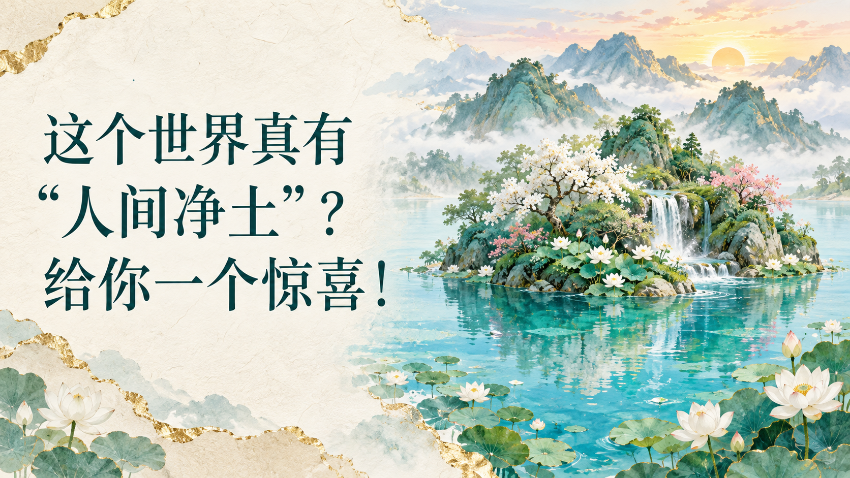 这个世界真有“人间净土”？给你一个惊喜！